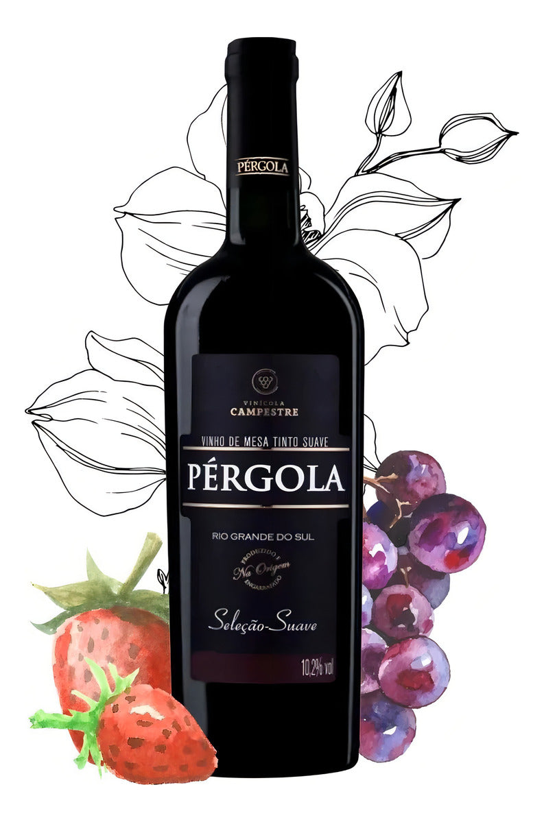 Vinho Tinto Suave Pérgola Seleção 1 Litro