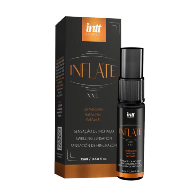 Inflate Gel Unissex Massageador 15ml Nova Embalagem Extra forte Homem Mulher Inflate Intt - Sex Shop