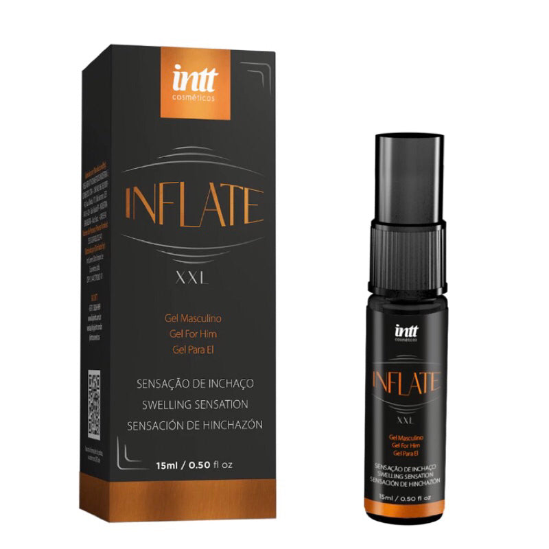 Inflate Gel Unissex Massageador 15ml Nova Embalagem Extra forte Homem Mulher Inflate Intt - Sex Shop