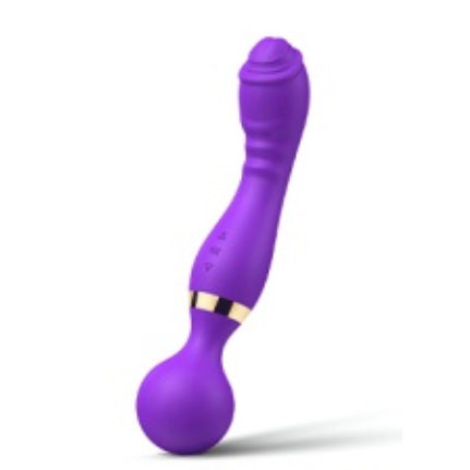Vibrador varinha mágica Luxo toque macio 10 modos de vibração e Recarregável cor aleatório