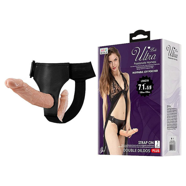 Cinta Peniana Strap-On Ativa E Passiva Com Dois Penis Ultra Baile Sexy Import