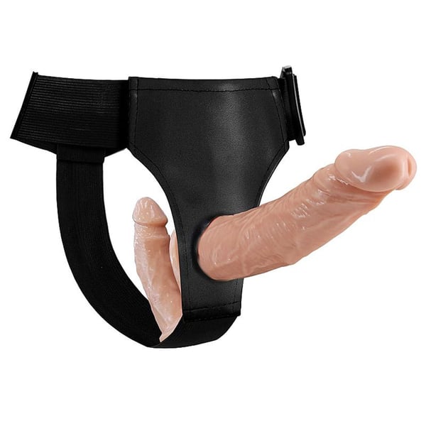 Cinta Peniana Strap-On Ativa E Passiva Com Dois Penis Ultra Baile Sexy Import