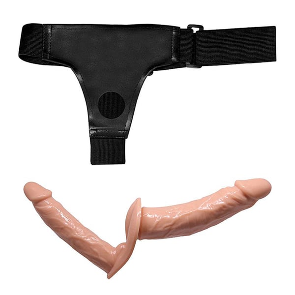Cinta Peniana Strap-On Ativa E Passiva Com Dois Penis Ultra Baile Sexy Import