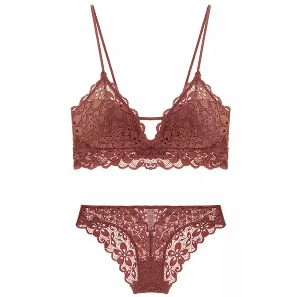 Conjunto de lingerie de renda high-end para mulheres / Lingerie sexy multicolorida multi tamanho / De-