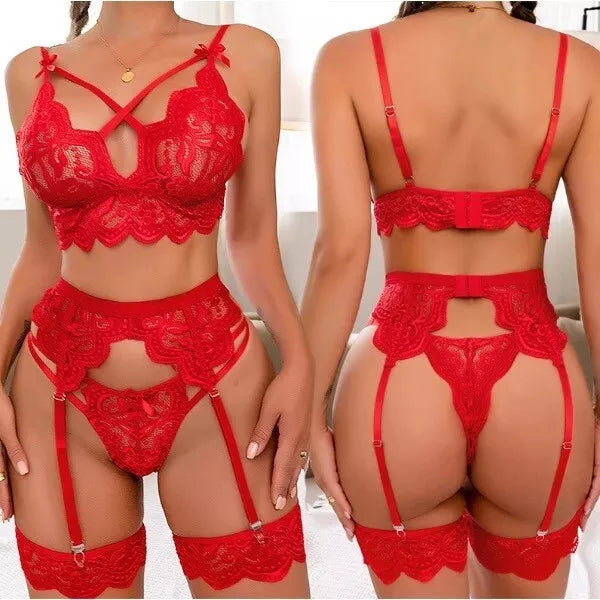 Conjunto de lingerie Saphira 3 peças