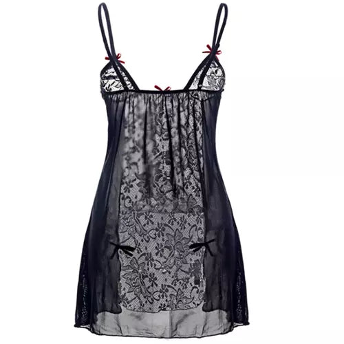 Lingerie SS (SUPER SEXY) Plus Size - Renda Roupa de Dormir Tanga
