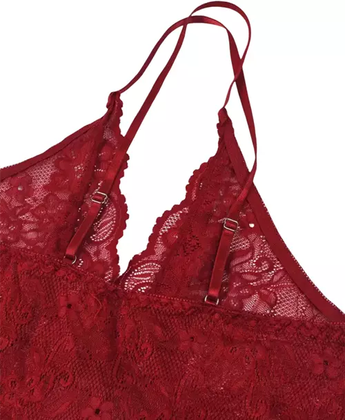 Roupa de noite feminina sexy plus size floral renda virilha aberta lingerie costas cruzadas-