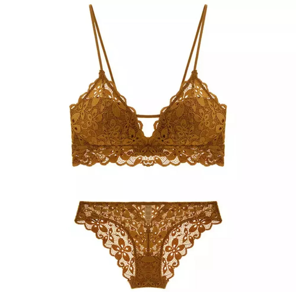 Conjunto de lingerie de renda high-end para mulheres / Lingerie sexy multicolorida multi tamanho / De-